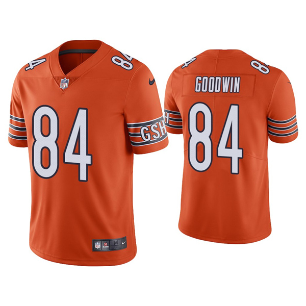 Chicago Bears #84 Marquise Goodwin Orange Stitched Football Jersey