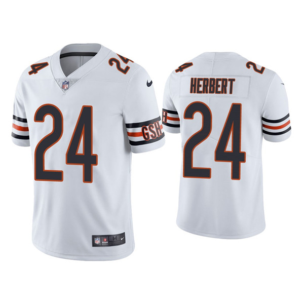 Chicago Bears #24 Khalil Herbert White Vapor Untouchable Limited Stitched Jersey