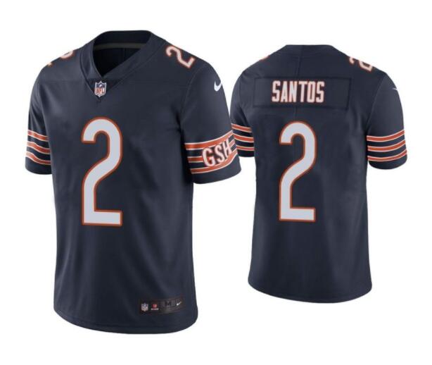 Chicago Bears #2 Cairo Santos Navy Vapor Untouchable Limited Stitched Jersey