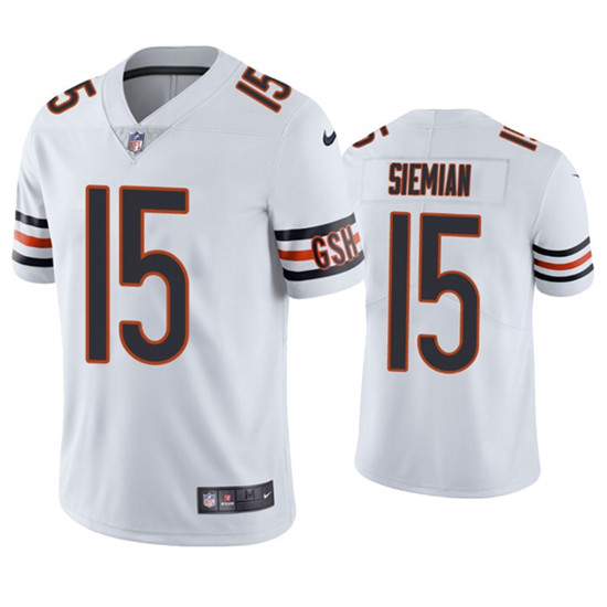 Chicago Bears #15 Trevor Siemian White Vapor Untouchable Limited Stitched Jersey