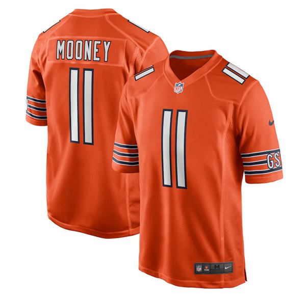 Chicago Bears #11 Darnell Mooney Orange Stitched Game Jersey