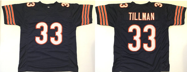 Chicago Bears #33 Charles Tillman Blue Stitched Jersey