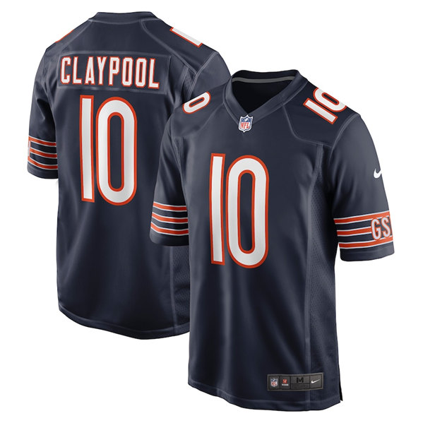 Chicago Bears #10 Chase Claypool Navy Stitched Game Jersey