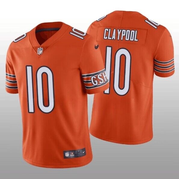 Chicago Bears #10 Chase Claypool Orange Vapor Untouchable Limited Stitched Football Jersey