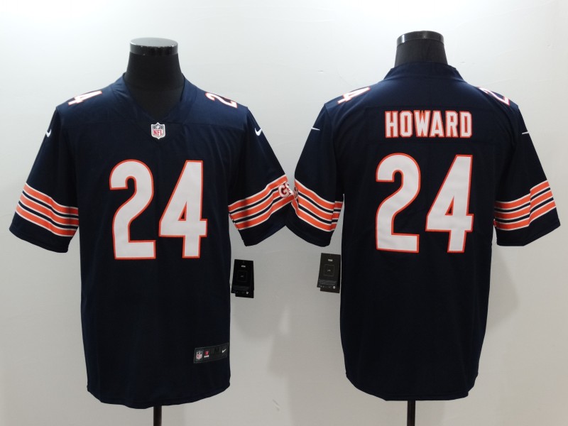 Chicago Bears #24 Jordan Howard Navy Vapor Untouchable Player Limited Jersey