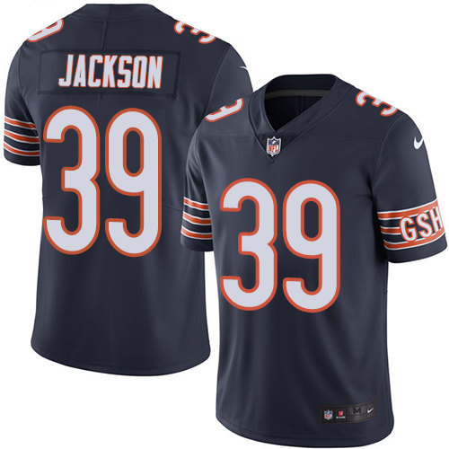 Chicago Bears#39 Eddie Jackson Navy Vapor Untouchable Limited Stitched Jersey