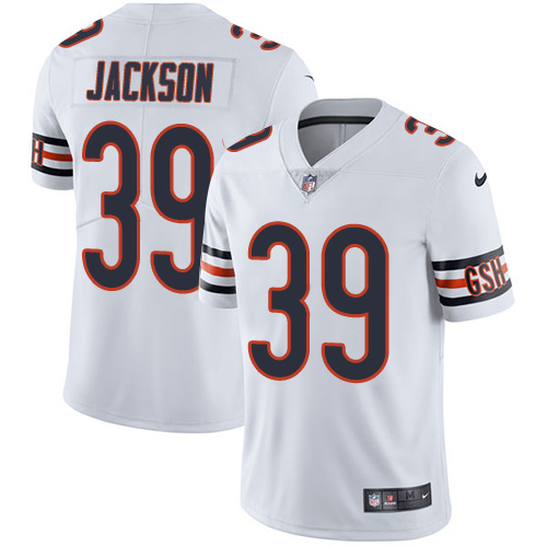 Chicago Bears#39 Eddie Jackson White Vapor Untouchable Limited Stitched Jersey