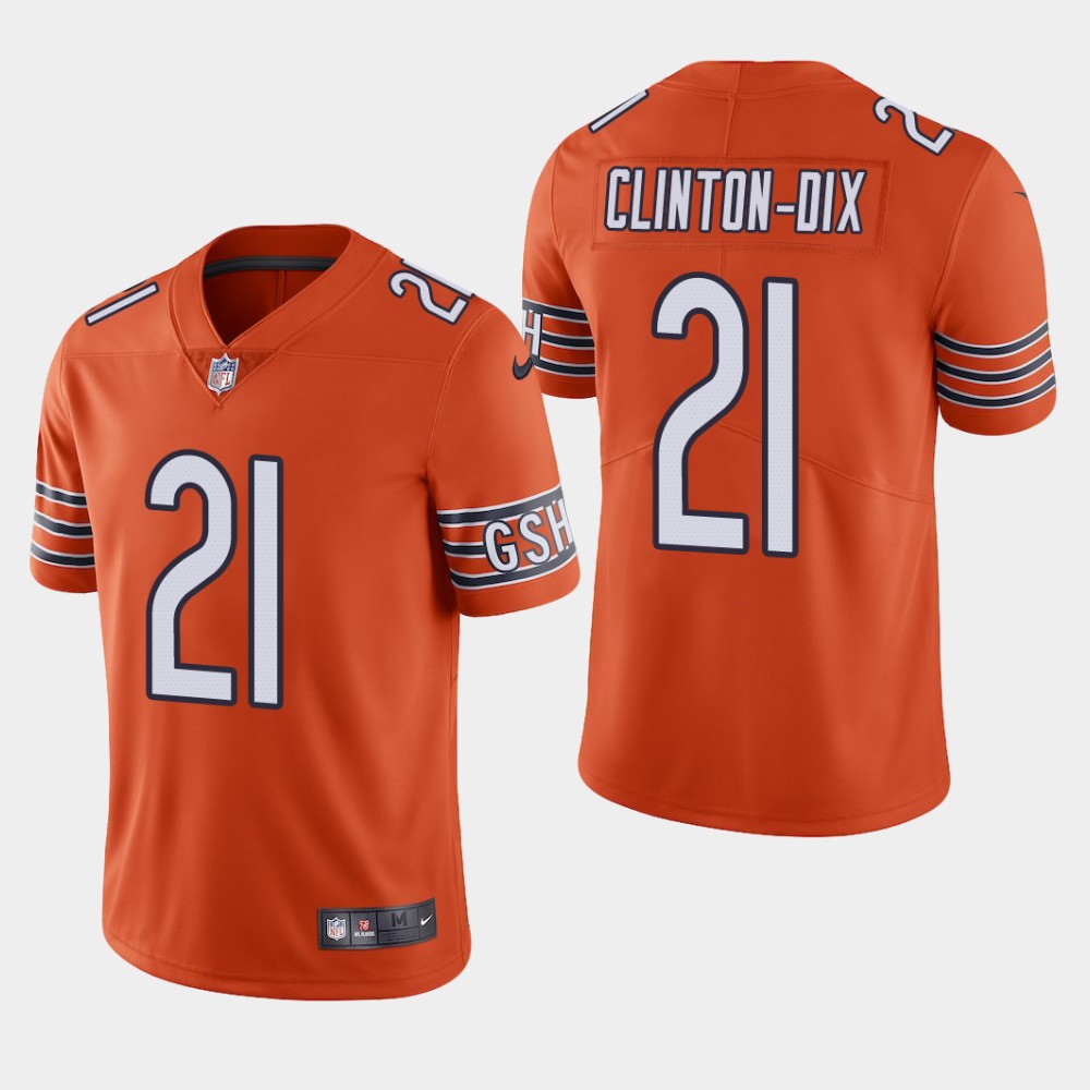 Chicago Bears#21 HaHa Clinton-Dix Orange Vapor Untouchable Limited Stitched Jersey