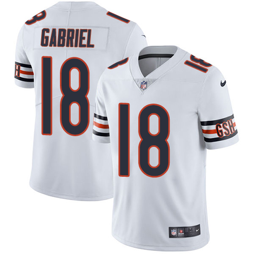 Chicago Bears#18 Taylor Gabriel White Vapor Untouchable Limited Stitched Jersey