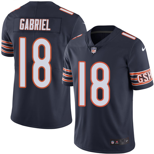Chicago Bears#18 Taylor Gabriel Navy Blue Vapor Untouchable Limited Stitched Jersey