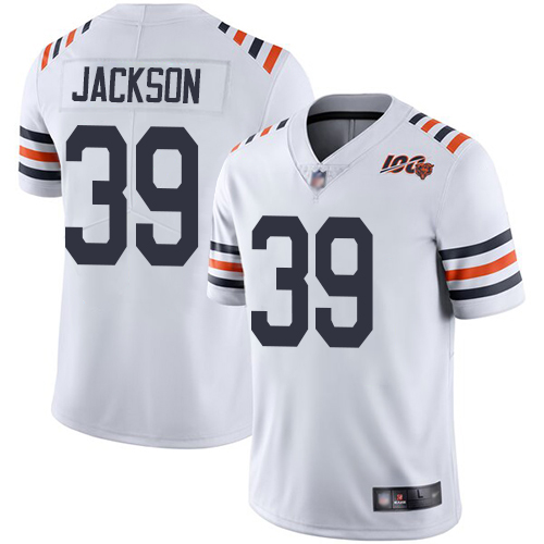 Chicago Bears #39 Eddie Jackson White 2019 100th Season Limited Stitched Jersey
