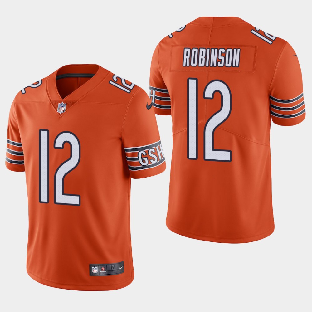 Chicago Bears#12 Allen Robinson Orange Vapor Untouchable Limited Stitched Jersey