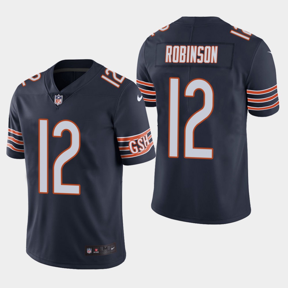 Chicago Bears#12 Allen Robinson Navy Blue Vapor Untouchable Limited Stitched Jersey