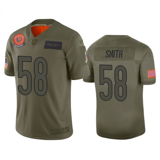 Chicago Bears #58 Roquan Smith 2019 Camo Salute To Service Limited Stitched Jersey