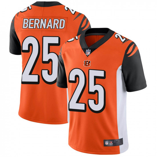 Cincinnati Bengals #25 Giovani Bernard Orange Vapor Untouchable Limited Stitched Jersey