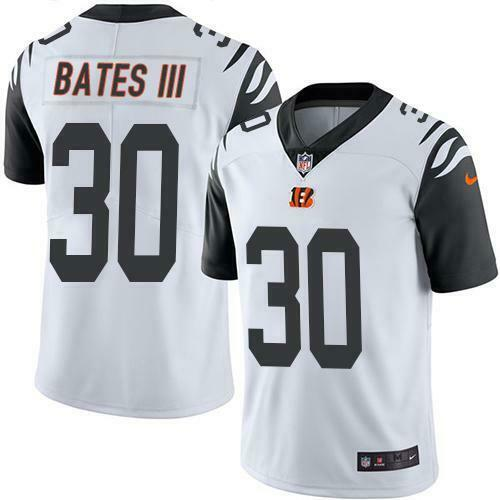 Cincinnati Bengals #30 Jessie Bates III White Limited Stitched Jersey