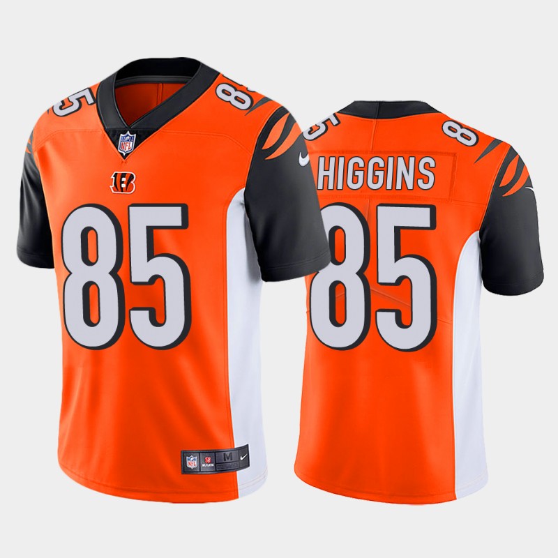 Cincinnati Bengals #85 Tee Higgins Orange Vapor Untouchable Limited Stitched Jersey