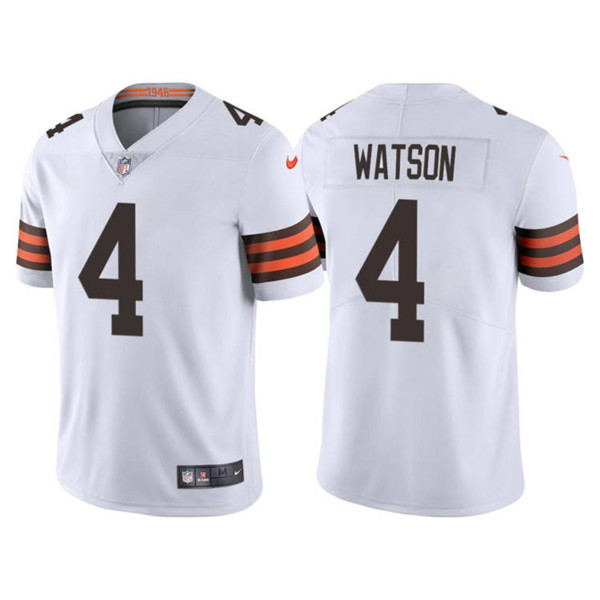 Cleveland Browns #4 Deshaun Watson White Vapor Untouchable Limited Stitched Jersey