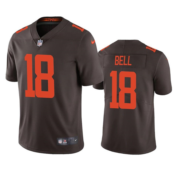 Cleveland Browns #18 David Bell Brown Vapor Untouchable Limited Stitched Jersey
