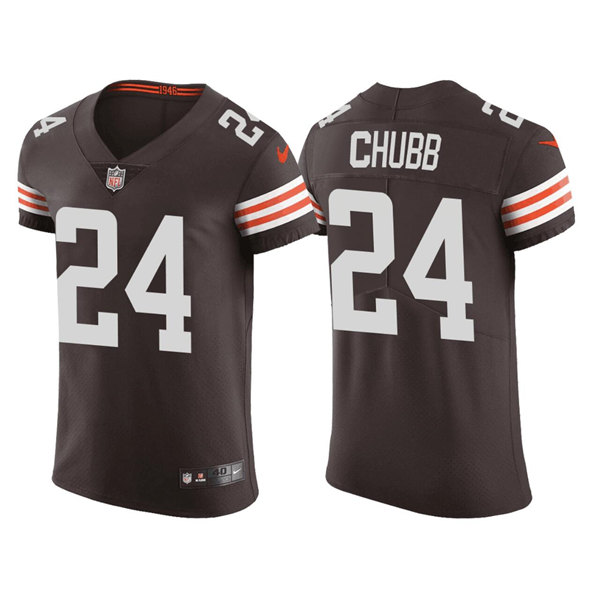 Cleveland Browns #24 Nick Chubb Brown Vapor Untouchable Limited Stitched Jersey