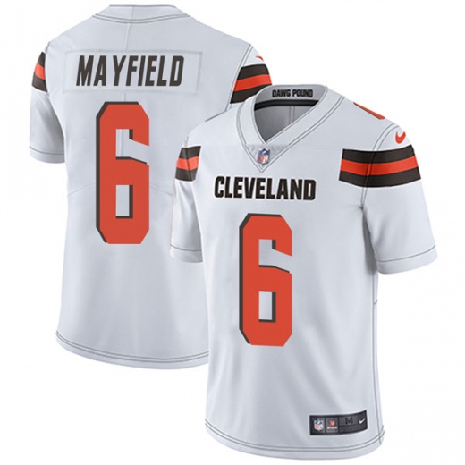 Cleveland Browns #6 Baker Mayfield White 2018 Draft Vapor Untouchable Limited Stitched Jersey
