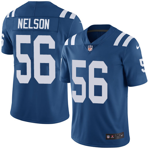 Colts #56 Quenton Nelson Royal Blue Vapor Untouchable Limited Stitched Jersey