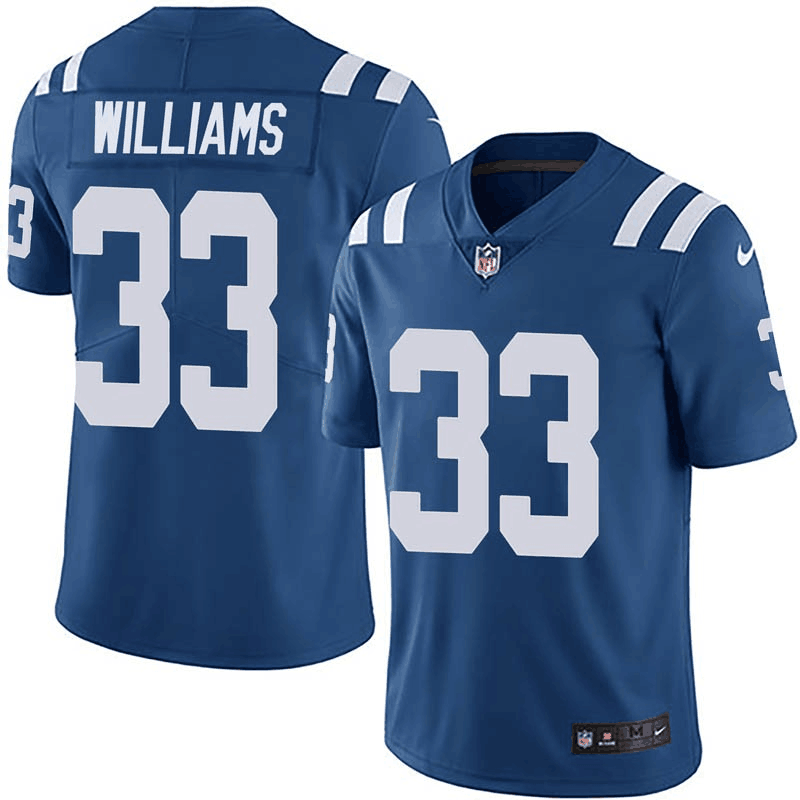 Colts #33 Jonathan Williams Blue Vapor Untouchable Limited Stitched Jersey