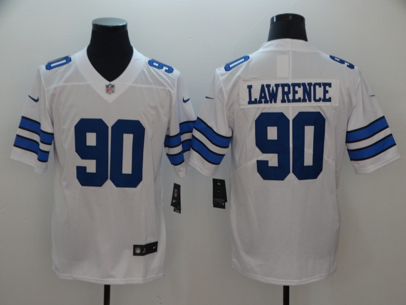 Cowboys #90 Demarcus Lawrencs White Vapor Untouchable Limited Stitched Jersey