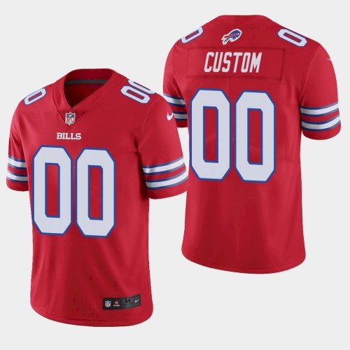 Buffalo Bills Customized Red Team Color Vapor Untouchable Limited Stitched NFL Jersey