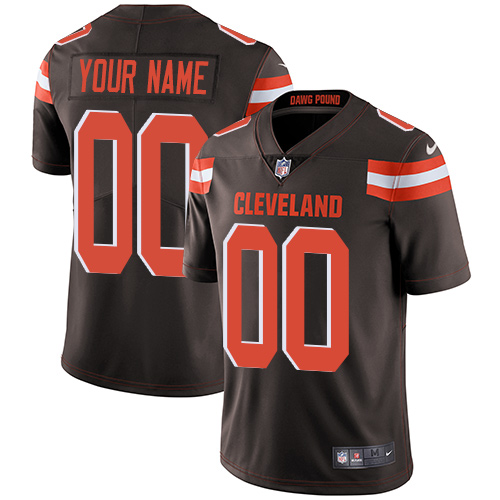Cleveland Browns Customized Brown Team Color Vapor Untouchable Limited Stitched NFL Jersey