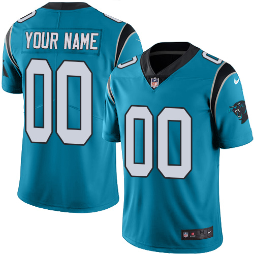 Carolina Panthers Customized Blue Team Color Vapor Untouchable Limited Stitched NFL Jersey