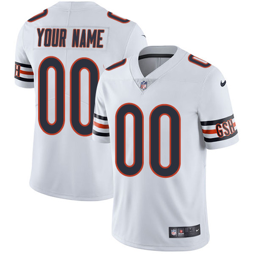 Chicago Bears Customized White Vapor Untouchable NFL Stitched Limited Jersey
