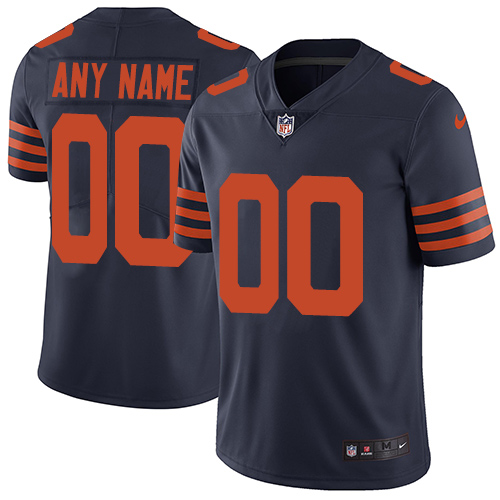 Chicago Bears Customized Navy Blue Alternate Vapor Untouchable NFL Stitched Limited Jersey