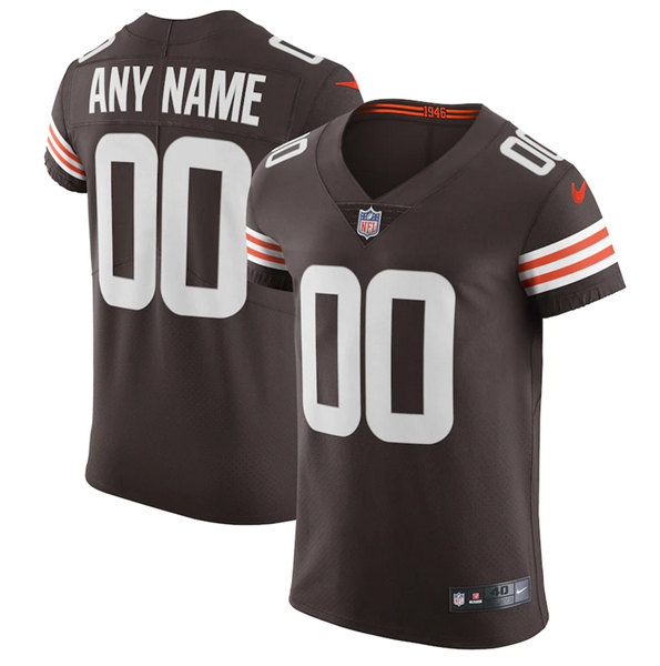 Cleveland Browns Customized Brown Vapor Stitched Football Jersey