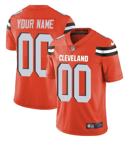 Cleveland Browns Customized Orange Team Color Vapor Untouchable Limited Stitched NFL Jersey