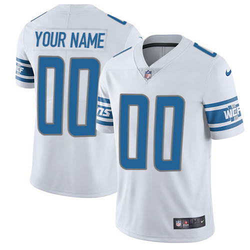 Detroit Lions Customized White Vapor Untouchable Limited Stitched NFL Jersey