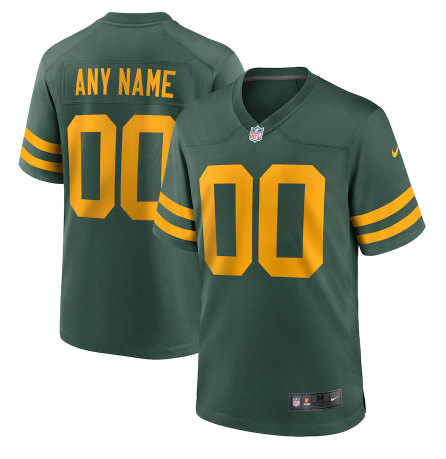 Green Bay Packers Customized Custom 2021 Green Stitched Jersey