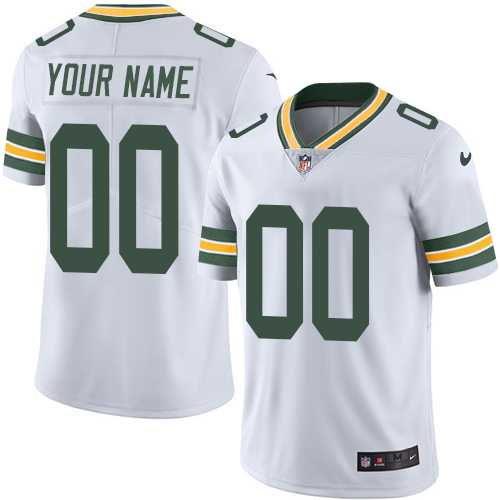 Green Bay Packers Customized White Team Color Vapor Untouchable Limited Stitched NFL Jersey