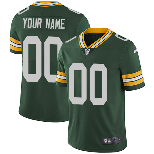 Green Bay Packers Customized Green Team Color Vapor Untouchable Limited Stitched NFL Jersey