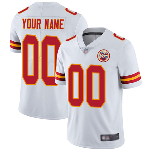 Kansas City Chiefs Customized White Team Color Vapor Untouchable Limited Stitched NFL Jersey