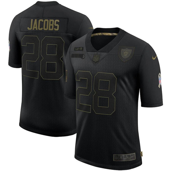Las Vegas Raiders Customized Black 2020 Salute To Service Limited Stitched NFL Jersey