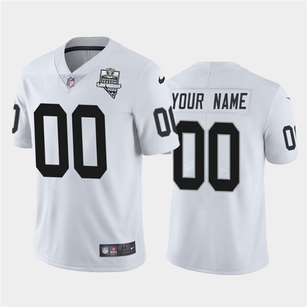 Las Vegas Raiders White Customized 2020 Inaugural Season Vapor Limited Stitched NFL Jersey