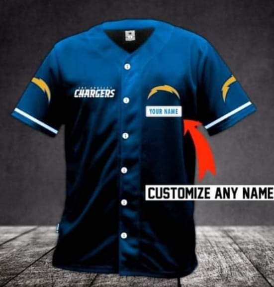 Los Angeles Chargers Customized Blue Stitched Limited NFL Jersey