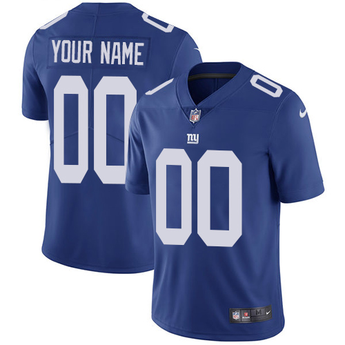 New York Giants Customized Royal Blue Team Color Vapor Untouchable Limited Stitched NFL Jersey