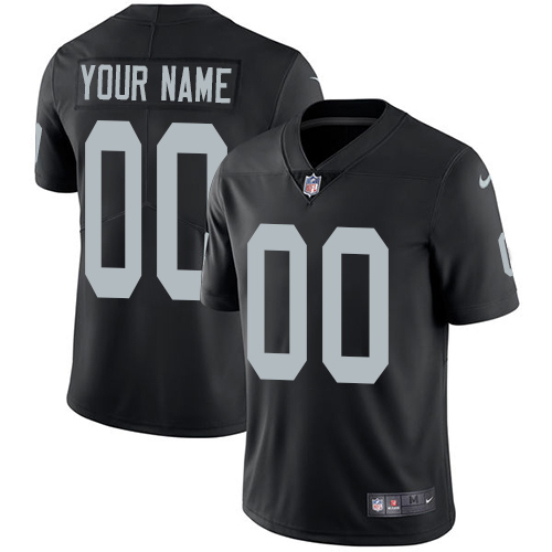 Oakland Raiders Customized Black Team Color Vapor Untouchable Limited Stitched NFL Jersey