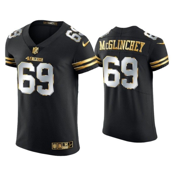 San Francisco 49ers Customized Black Golden Edition Stitched Football Jersey