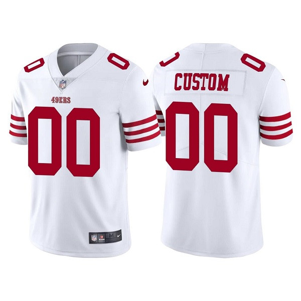 San Francisco 49ers Customized Custom 2022 New White Vapor Untouchable Stitched Football Jersey