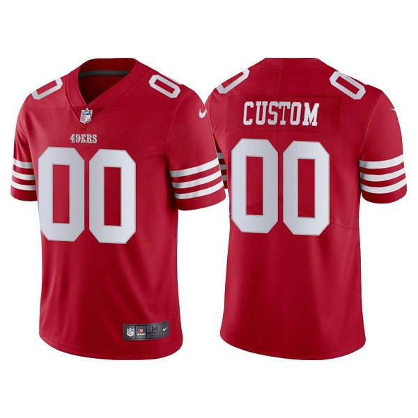 San Francisco 49ers Customized Custom 2022 New Scarlet Vapor Untouchable Stitched Football Jersey