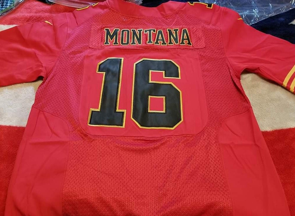 San Francisco 49ers Custom Nike Red Color With Black Letters Rush Vapor Untouchable Limited Stitched NFL Jersey