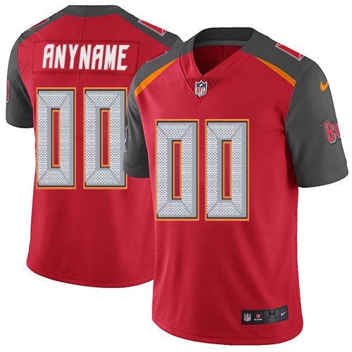 Tampa Bay Buccaneers Customized Red Team Color Vapor Untouchable Limited Stitched NFL Jersey